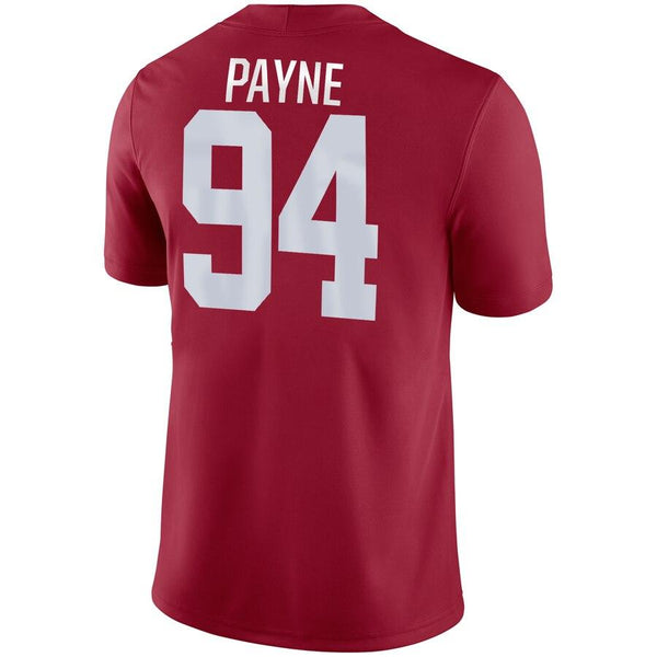 Da'Ron Payne Alabama Crimson Tide Game Jersey – Crimson 2019