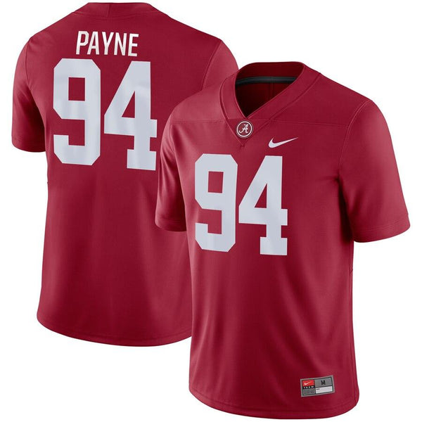Da'Ron Payne Alabama Crimson Tide Game Jersey – Crimson 2019