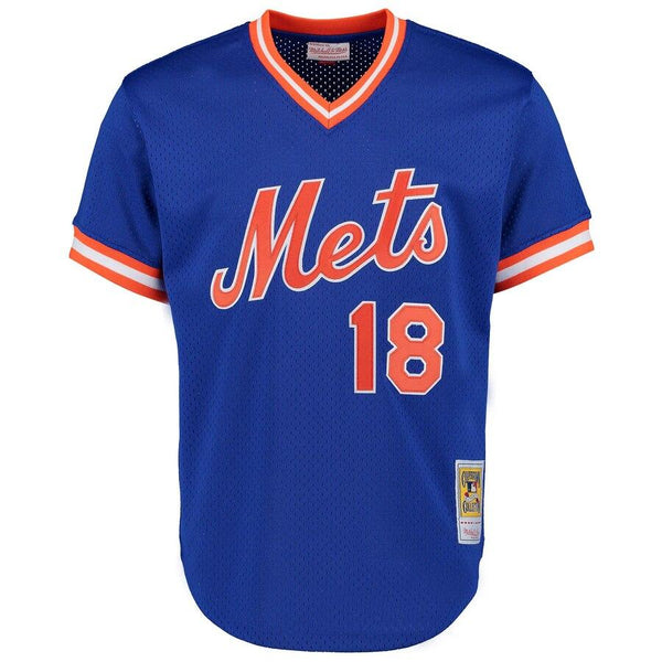 Darryl Strawberry New York Mets Mitchell &amp; Ness Cooperstown Mesh Batting Practice Jersey - Royal 2019