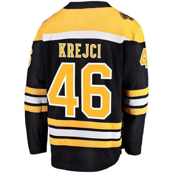 David Krejci Boston Bruins Home Breakaway Player Jersey – Black 2019