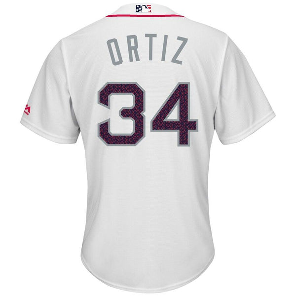 David Ortiz Boston Red Sox Majestic Fashion Stars &amp; Stripes Cool Base Player Jersey - White 2019