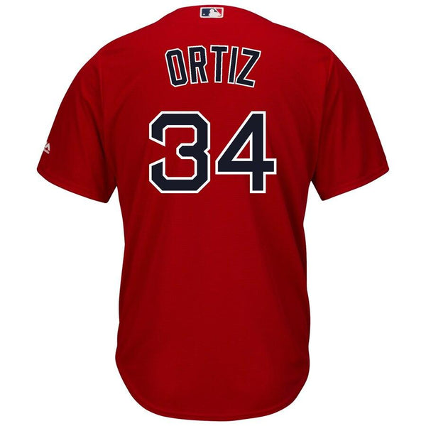 David Ortiz Boston Red Sox Majestic Official Cool Base Player Jersey - Scarlet 2019