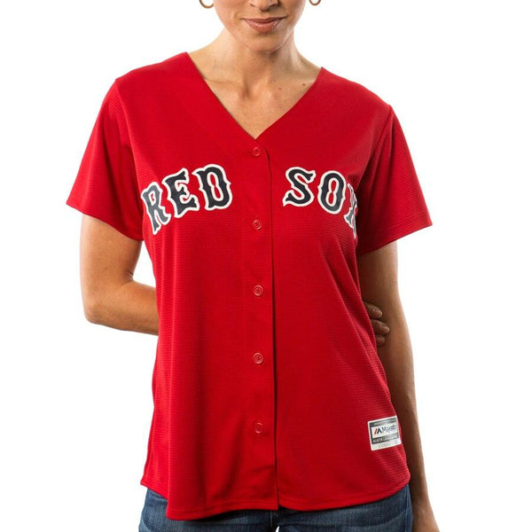 David Ortiz Boston Red Sox Majestic Women's Cool Base Player Jersey - Scarlet 2019
