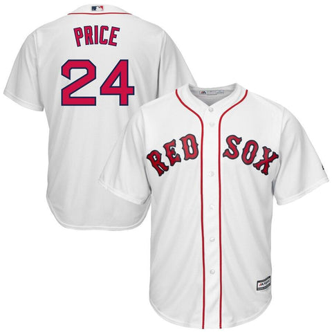 David Price Boston Red Sox Majestic Official Cool Base Player Jersey - White 2019
