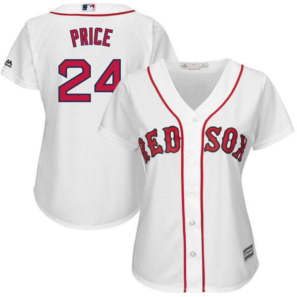David Price Boston Red Sox Majestic Women's Cool Base Player Jersey - White 2019