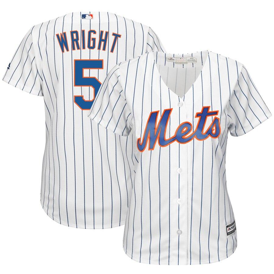 David Wright New York Mets Majestic Women's Cool Base Jersey - White 2019