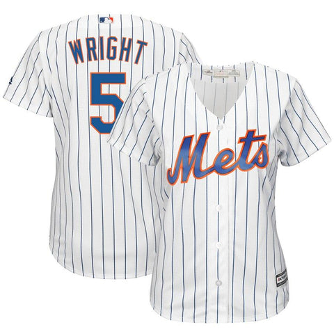 David Wright New York Mets Majestic Women's Cool Base Jersey - White 2019