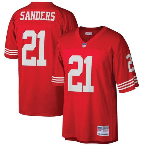 Deion Sanders San Francisco 49ers Mitchell &amp; Ness Retired Player Vintage Replica Jersey - Scarlet 2019