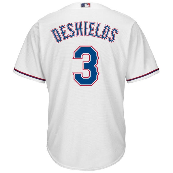 Delino DeShields Texas Rangers Majestic Cool Base Home Player Jersey - White 2019