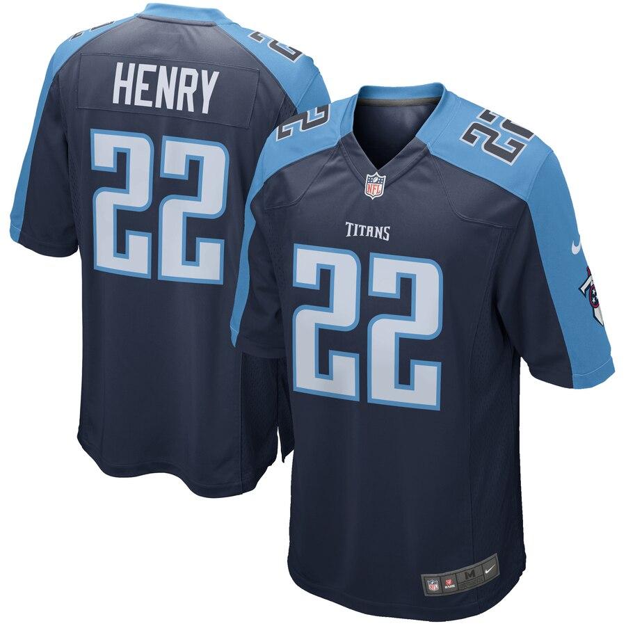 Derrick Henry Tennessee Titans Game Jersey - Navy 2019
