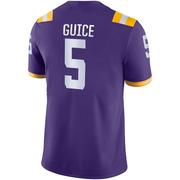 Derrius Guice LSU Tigers Game Jersey – Purple 2019