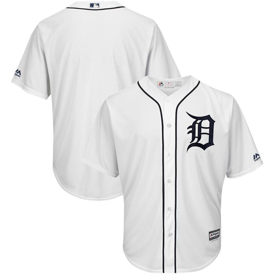 Detroit Tigers Majestic Official Cool Base Team Jersey – White 2019