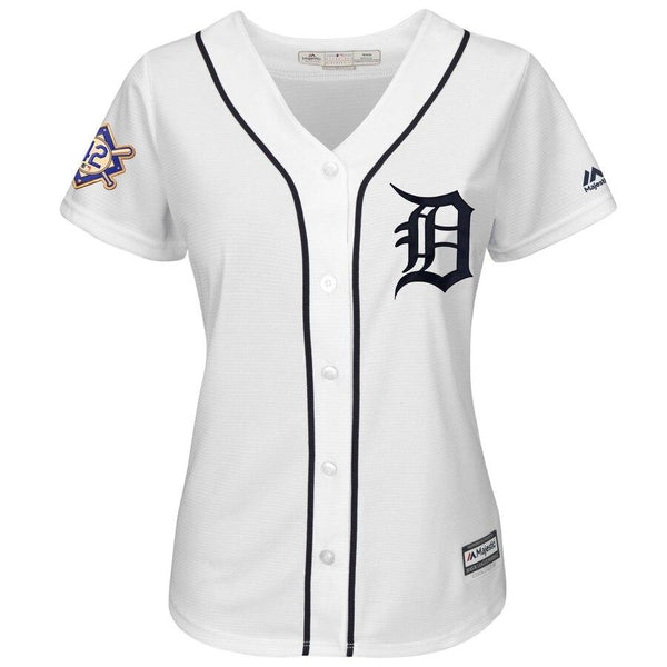 Detroit Tigers Majestic Women's 2019 Jackie Robinson Day Official Cool Base Jersey – White 2019