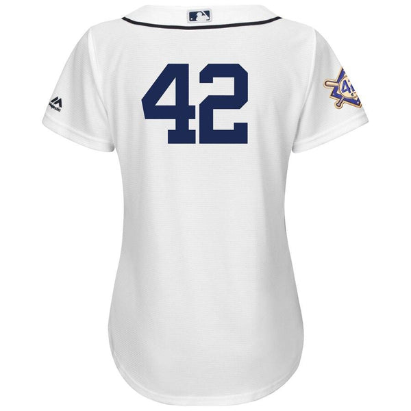 Detroit Tigers Majestic Women's 2019 Jackie Robinson Day Official Cool Base Jersey – White 2019