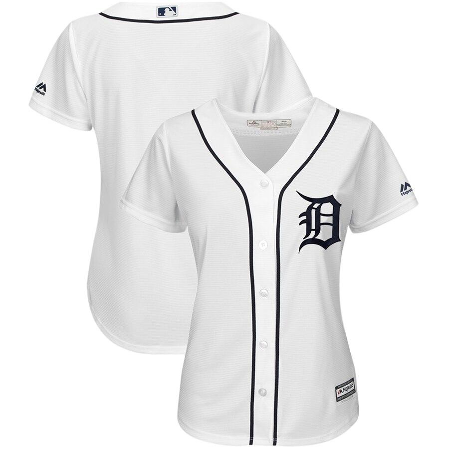 Detroit Tigers Majestic Women's Cool Base Team Jersey – White 2019