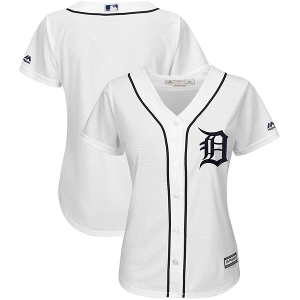 Detroit Tigers Majestic Women's Cool Base Team Jersey – White 2019