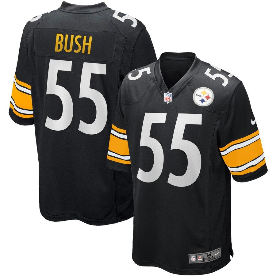 Devin Bush Pittsburgh Steelers 2019 NFL Draft First Round Pick Game Jersey – Black 2019