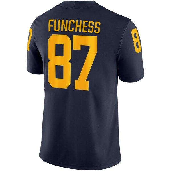 Devin Funchess Michigan Wolverines Jordan Brand Game Jersey – Navy 2019