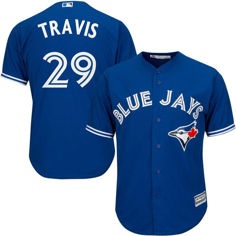 Devon Travis Toronto Blue Jays Majestic Alternate Official Cool Base Player Jersey - Royal 2019