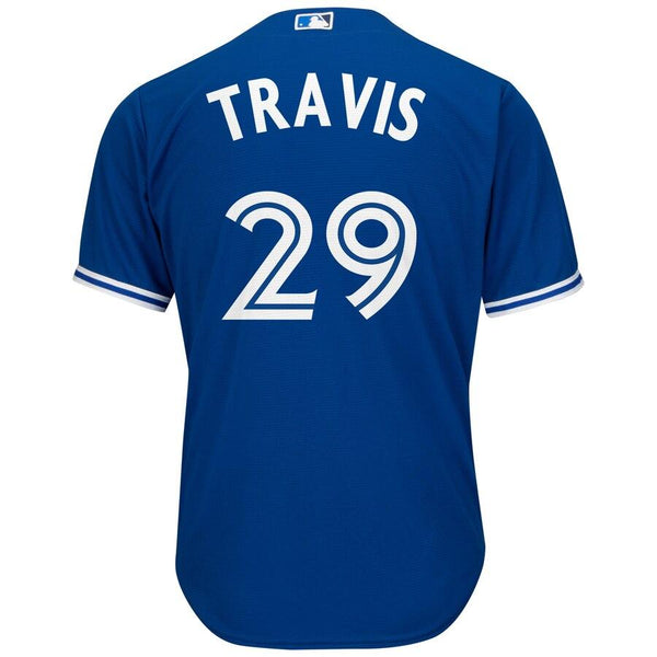 Devon Travis Toronto Blue Jays Majestic Alternate Official Cool Base Player Jersey - Royal 2019