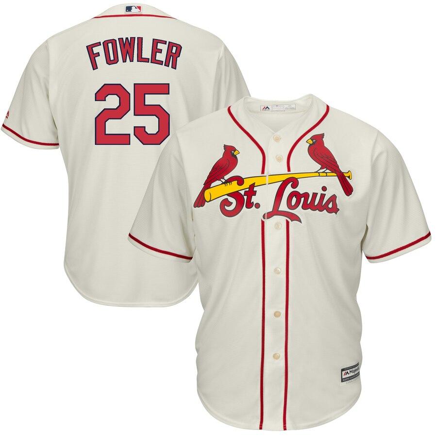 Dexter Fowler St. Louis Cardinals Majestic Alternate Cool Base Jersey - Cream 2019