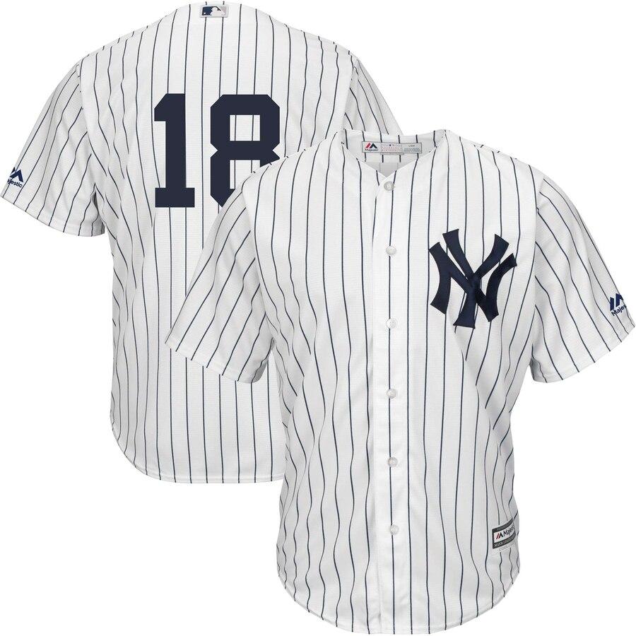 Didi Gregorius New York Yankees Majestic Home Official Cool Base Replica Player Jersey - White 2019