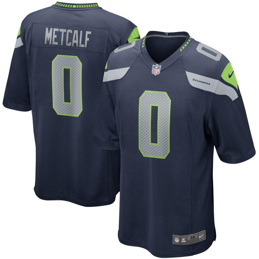 DK Metcalf Seattle Seahawks 2019 NFL Draft Pick Game Jersey – Navy 2019