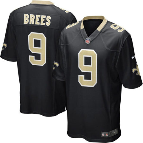 Drew Brees New Orleans Saints Youth Team Color Game Jersey - Black 2019