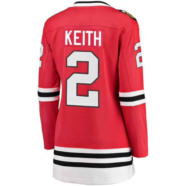 Duncan Keith Chicago Blackhawks Women's Home Breakaway Player Jersey - Red 2019