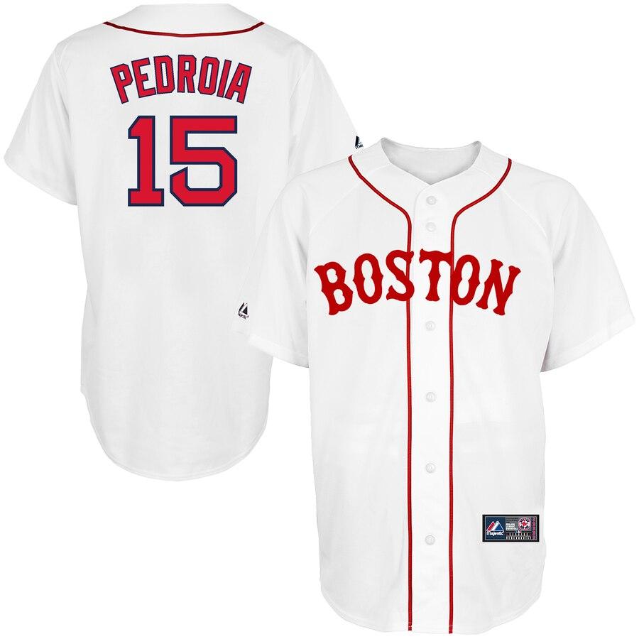 Dustin Pedroia Boston Red Sox Majestic Alternate Replica Player Jersey - White 2019