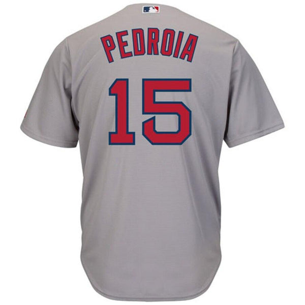 Dustin Pedroia Boston Red Sox Majestic Cool Base Player Jersey - Gray 2019