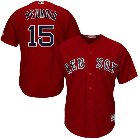 Dustin Pedroia Boston Red Sox Majestic Cool Base Player Jersey - Red 2019
