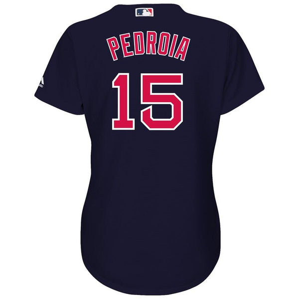 Dustin Pedroia Boston Red Sox Majestic Women's Alternate Cool Base Replica Player Jersey - Navy 2019