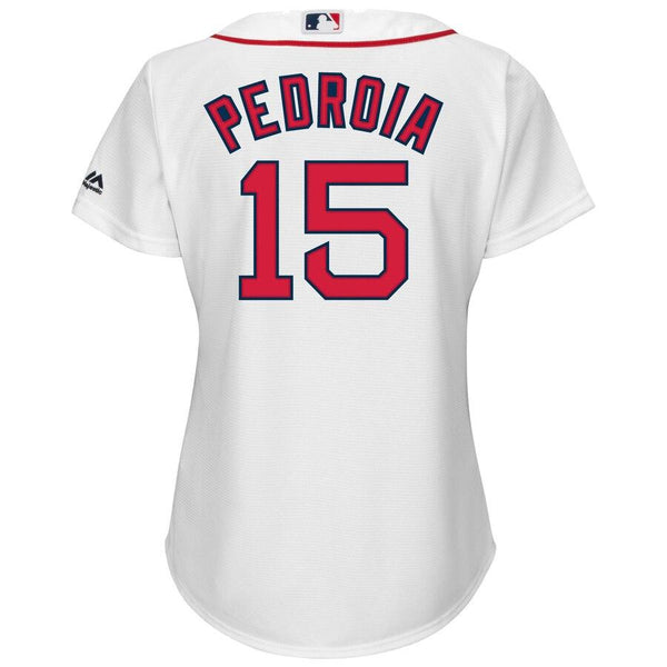 Dustin Pedroia Boston Red Sox Majestic Women's Cool Base Player Jersey - White 2019