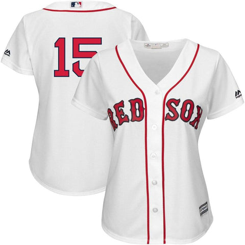 Dustin Pedroia Boston Red Sox Majestic Women's Team Cool Base Player Jersey – White 2019