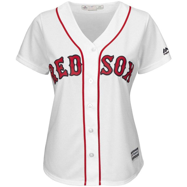 Dustin Pedroia Boston Red Sox Majestic Women's Team Cool Base Player Jersey – White 2019