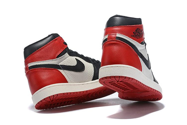 Nike Air Jordan 1 Retro High OG 'Bred Toe' Red White Black Sneaker Shoes Sale Men Size 7-12