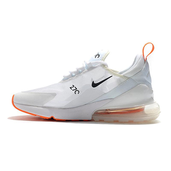 Nike Air Max 270 React White Orange Sneaker Shoes Sale Men Women Size 5.5 - 11