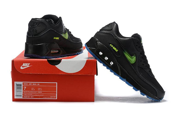 Nike Wmns Air Max 90 'Black Green' Shoes Sneaker Sale Men Size US 7, 8, 8.5, 9, 10, 11