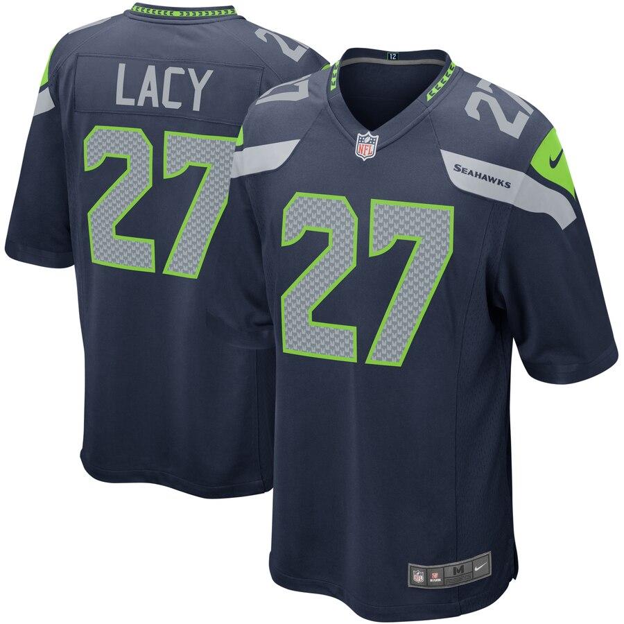 Eddie Lacy Seattle Seahawks Game Jersey - Navy 2019