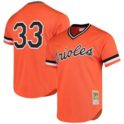 Eddie Murray Baltimore Orioles Mitchell &amp; Ness Cooperstown Mesh Batting Practice Jersey – Orange 2019