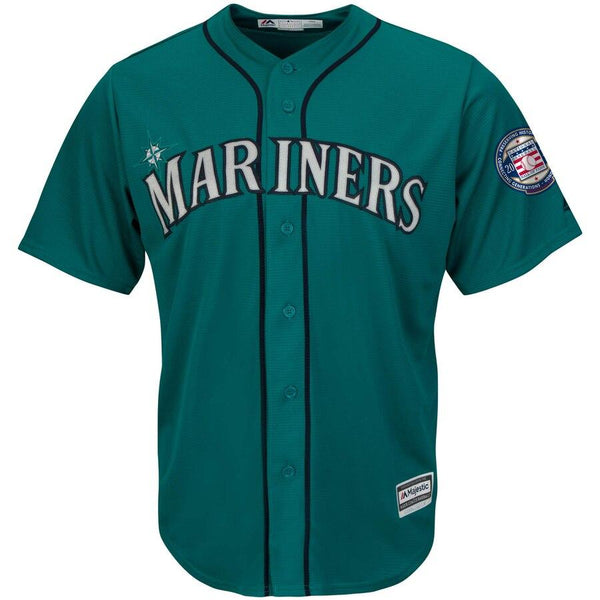 Edgar Martinez Seattle Mariners Majestic 2019 Hall of Fame Induction Cool Base Player Jersey - Alternate Northwest Green 2019