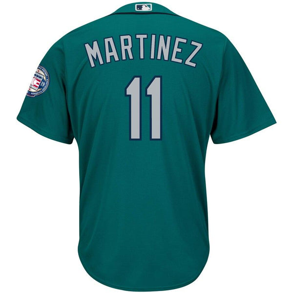 Edgar Martinez Seattle Mariners Majestic 2019 Hall of Fame Induction Cool Base Player Jersey - Alternate Northwest Green 2019