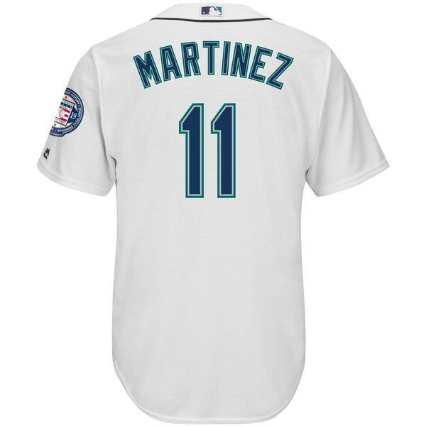Edgar Martinez Seattle Mariners Majestic 2019 Hall of Fame Induction Cool Base Player Jersey - Home White 2019