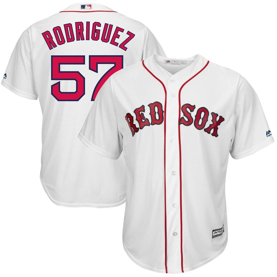 Eduardo Rodriguez Boston Red Sox Majestic Home Cool Base Replica Player Jersey - White 2019