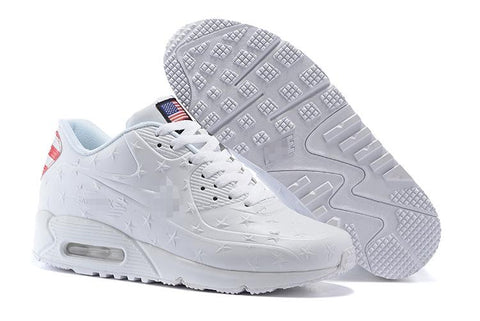 Nike Air Max 90 'Independence Day White' Shoes Sneaker Sale Men Size US 7, 8, 8.5, 9, 10, 11
