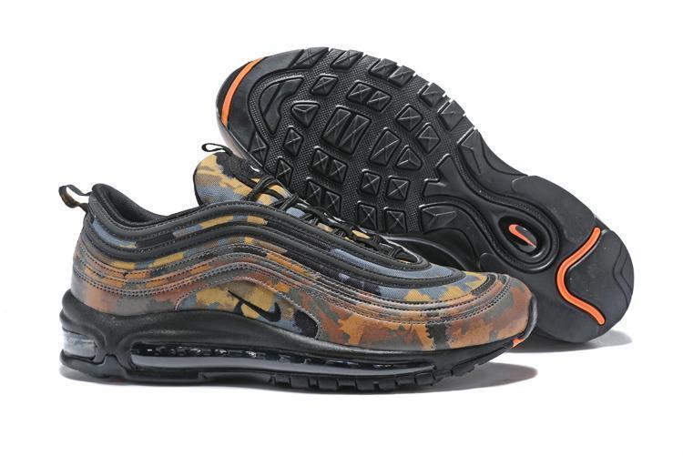 Nike Air Max 97 Camouplage Brown Black Shoes Sale Size US 7, 8, 8.5, 9, 10, 11
