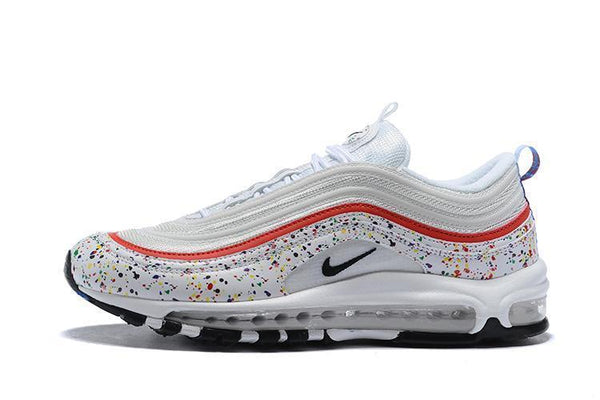 Nike Air Max 97 White Red  Shoes Sale Men Size US 7, 8, 8.5, 9, 10, 11