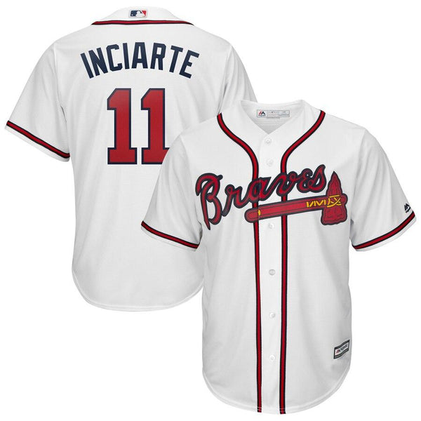 Ender Inciarte Atlanta Braves Majestic 2019 Home Cool Base Player Jersey – White 2019