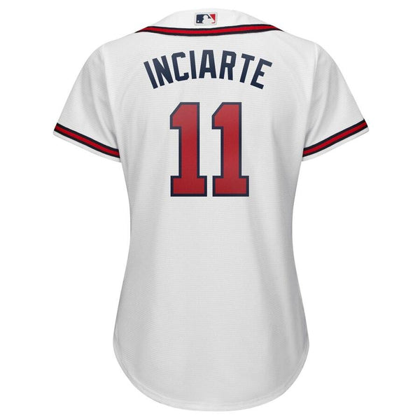 Ender Inciarte Atlanta Braves Majestic Women's 2019 Home Cool Base Player Jersey – White 2019